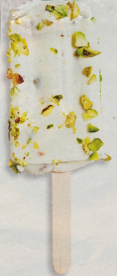 picture of Pistachio and rose lolly
 Ices